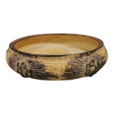 Large ceramic dish by Jette Hellerøe, Denmark, 1970s.