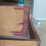 console-style empire/restauration-à crosses-fond de miroir-pieds griffes