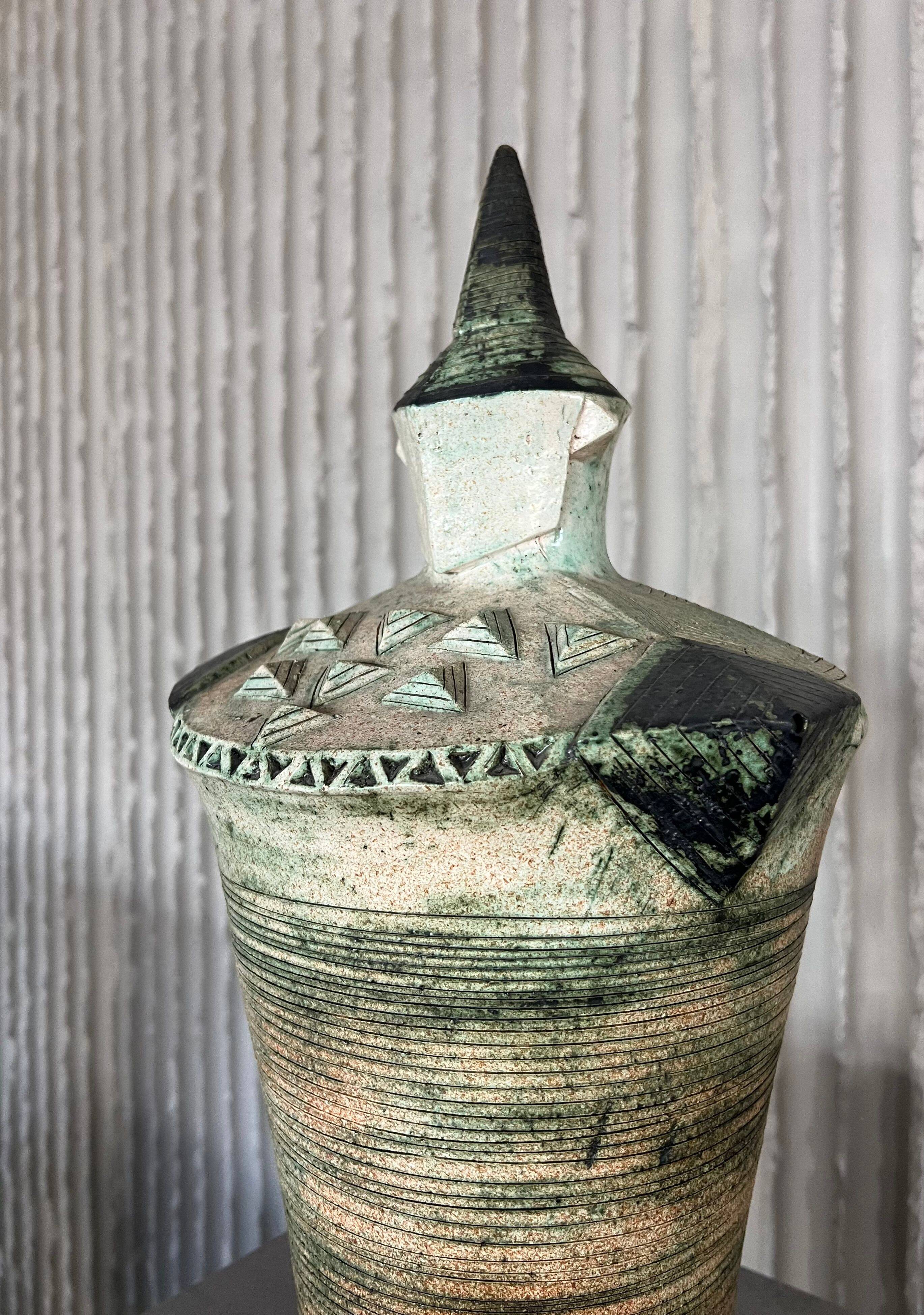XXL (40-80cm) ceramic chess set by Maria Kenarova