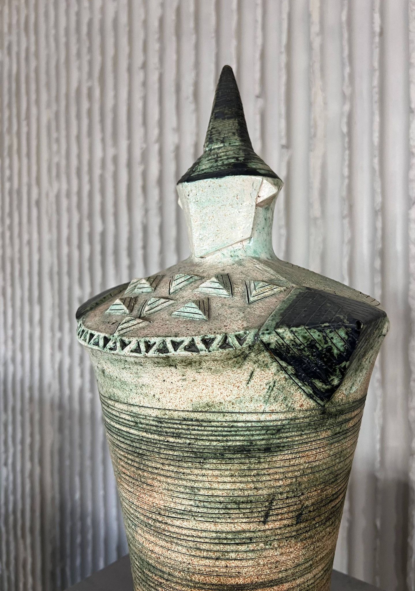 XXL (40-80cm) ceramic chess set by Maria Kenarova