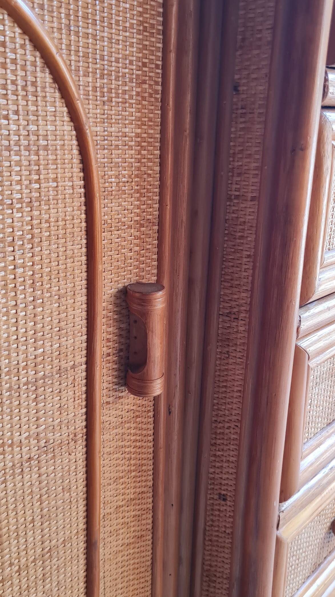 Enfilade en rotin, circa années 70