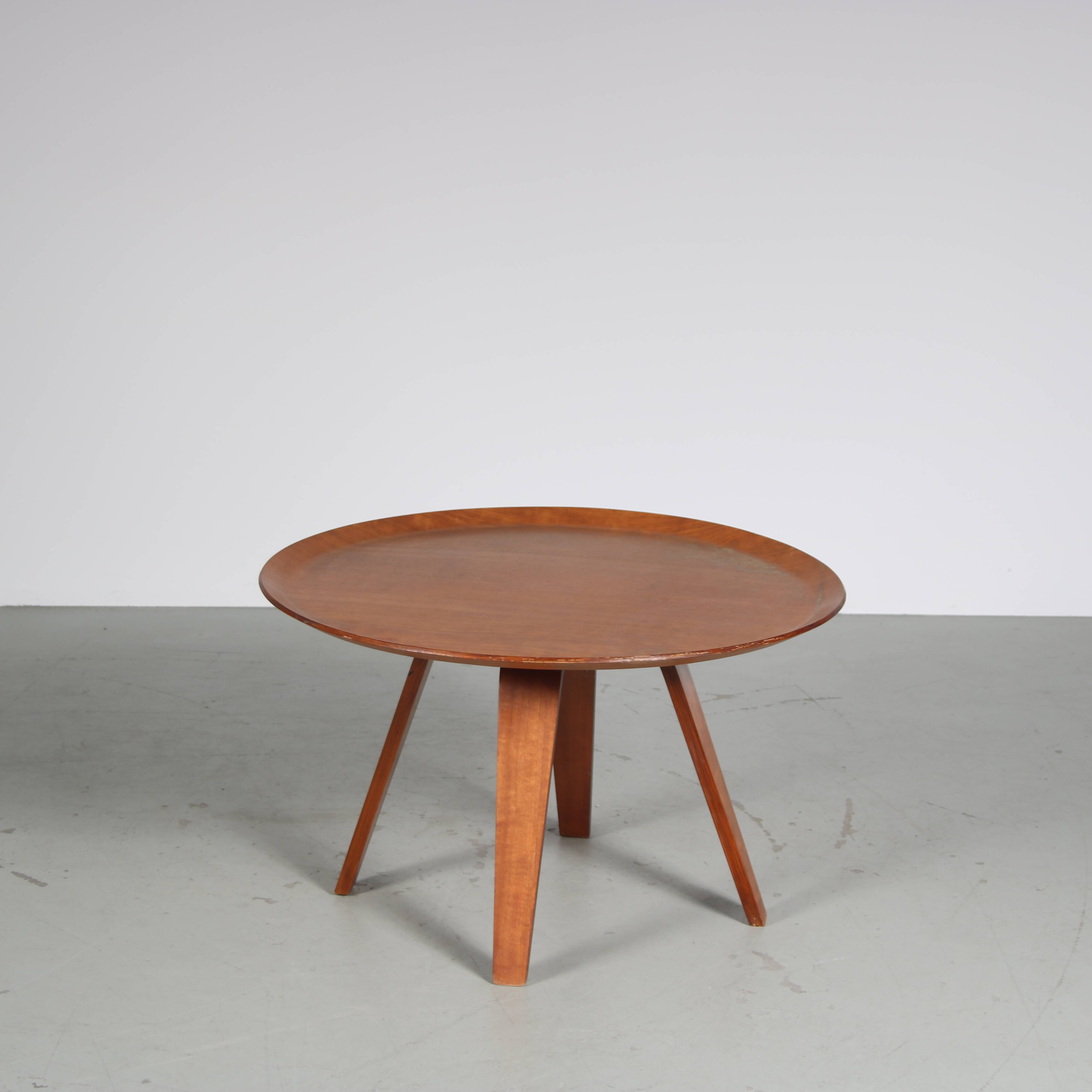 Cor Alons Coffee Table for De Boer Gouda, Netherlands 1950