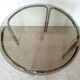 Space Age dining table smoked glass - chrome 70's