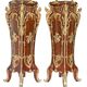 Pair of important Louis XV style pedestals