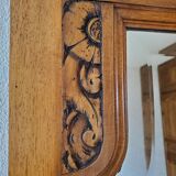 Art deco door with mirror