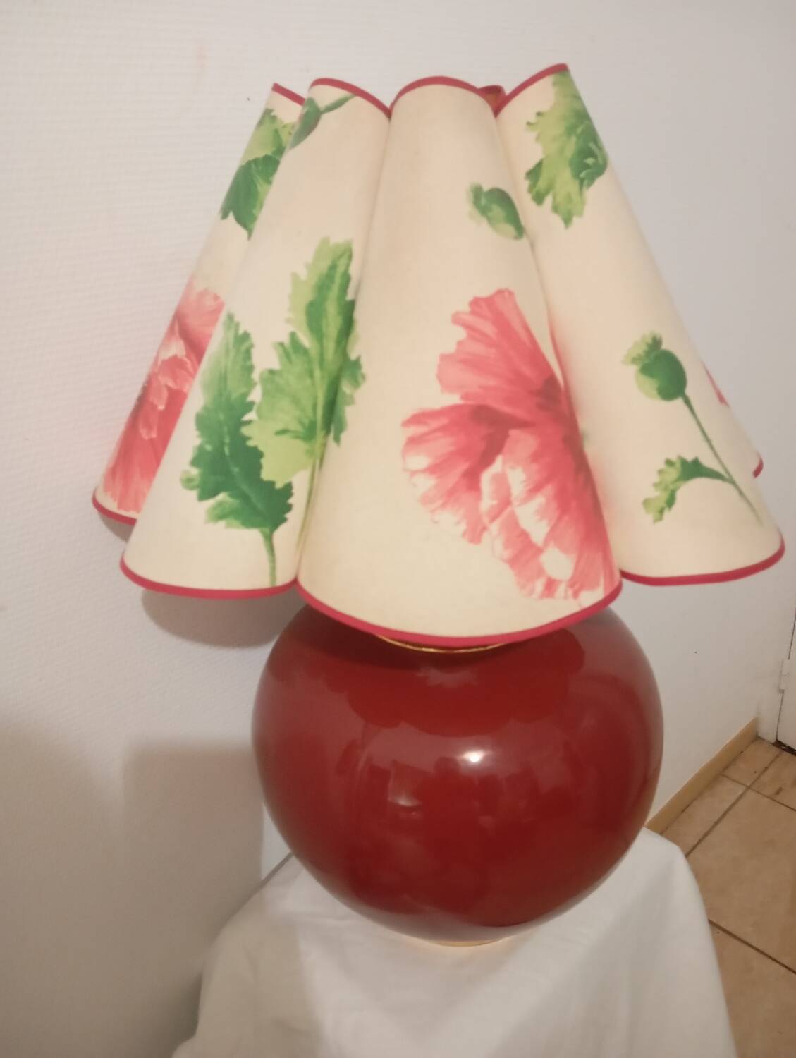 Lampe vintage avec pied rond