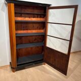 Biedermeier Bookcase in Walnut & Glass, Austria, 1825