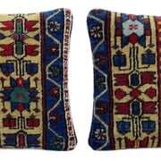 Set of 2 vintage Turkish cushion covers 41x41 cm
