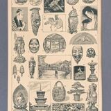Original vintage map Japan