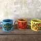 Lot de 3 Mugs Staffordshire Potteries Ltd. - Style Vintage des Années 70