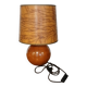 Blonde wooden ball lamp, 1970s