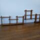 Vintage pine shelves in the style of Maison Regain.