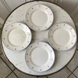 Set of 4 plates with desissert geometic patterns