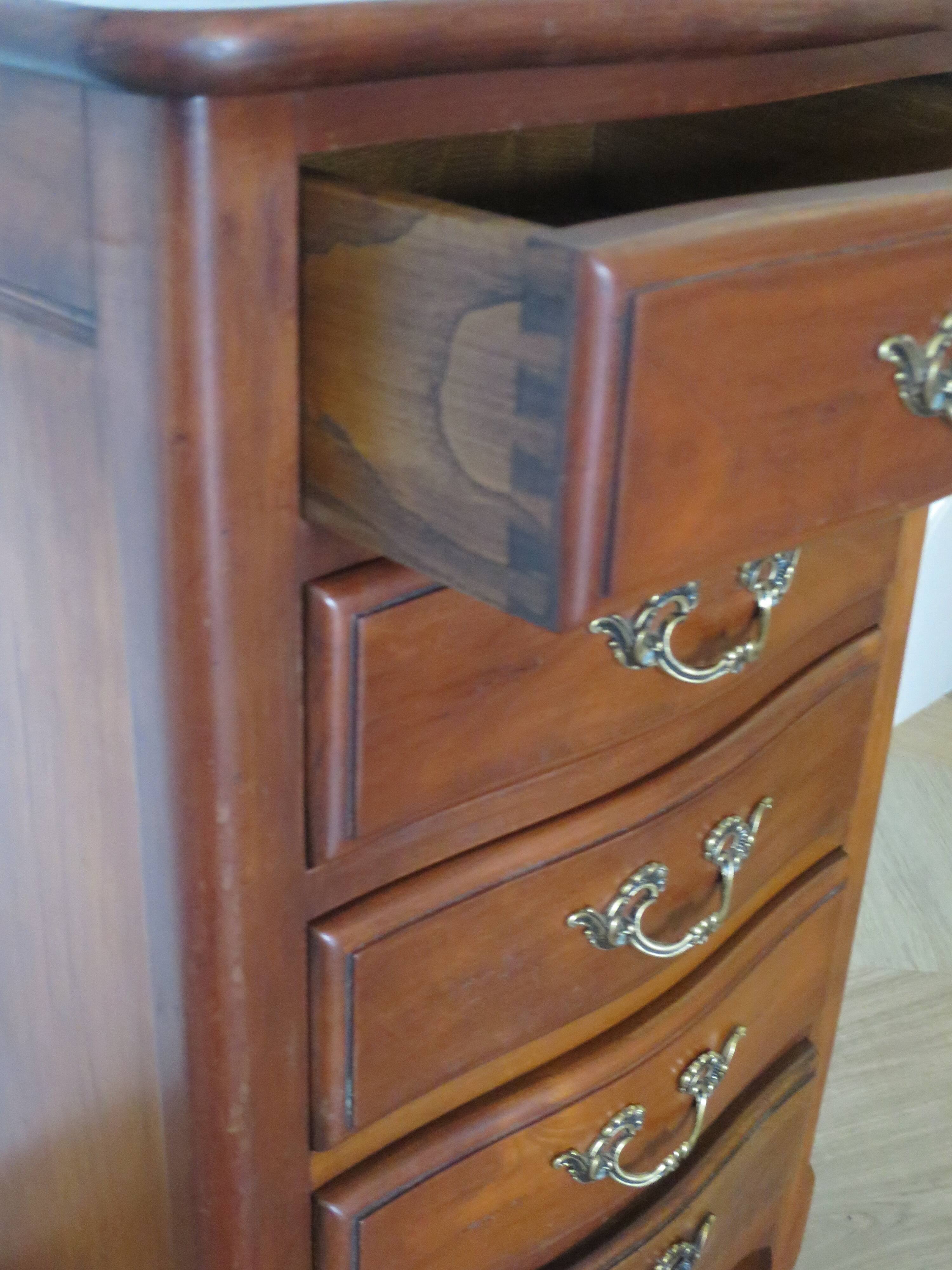 Rare - Petit semainier - petite commode - 5 tiroirs - Style Louis XV