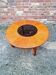 G-plan table with smoked glass, signed vintage.