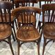 Set of 12 mismatched bistro chairs Baumann & Fischel 1930
