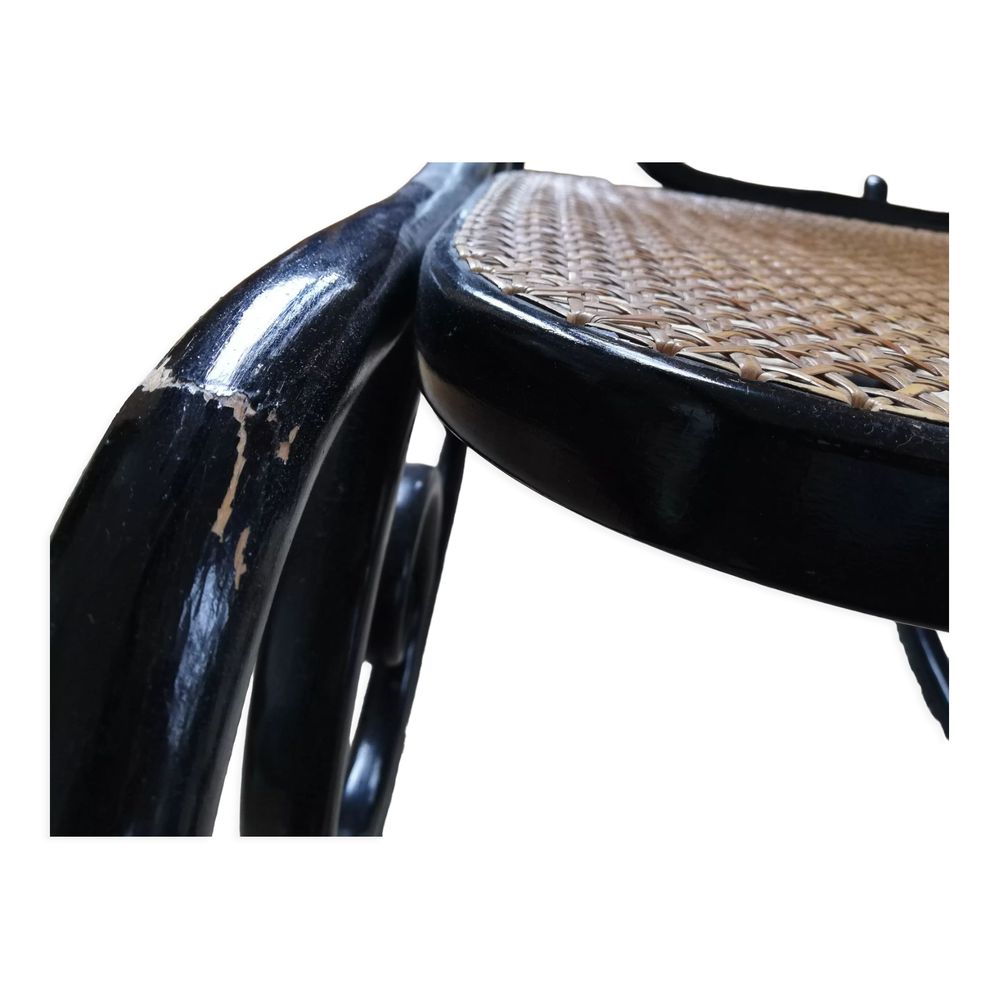 Rocking chair thonet noir