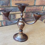 Pair of candlesticks in bronze