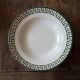 Set of 12 green patterned soup plates, Badonviller earthenware
