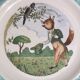 Dessert plates, old, talking theme Fables of the Fountain