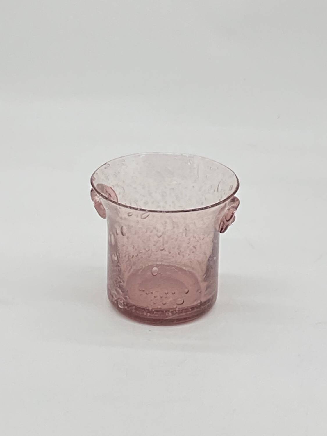 Seau à glaçons / à glace verre bullé, vintage
