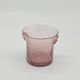 Seau à glaçons / à glace verre bullé, vintage