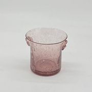 Ice bucket / ice bucket bubble glass, vintage