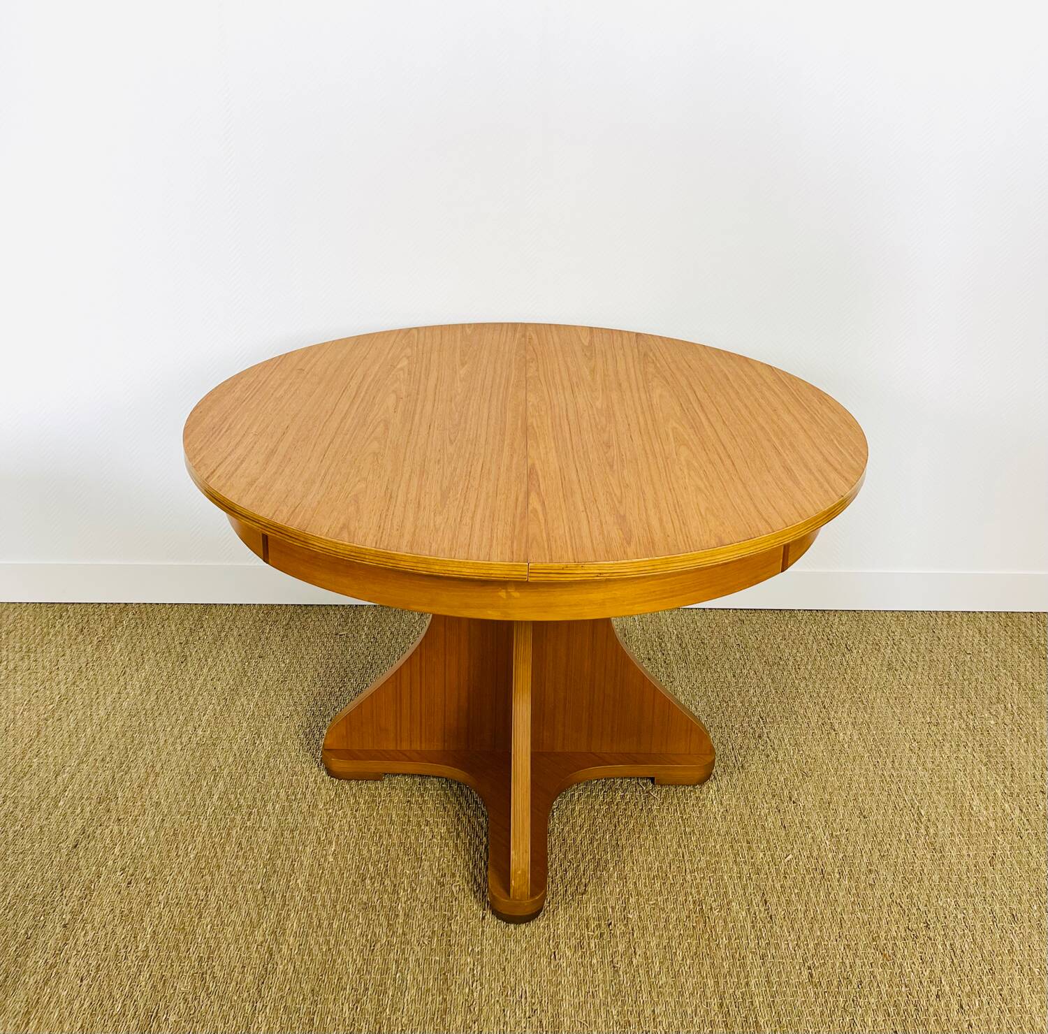Vintage Scandinavian round dining table