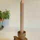 Geometric Hand CANDLE HOLDER Stoneware VINTAGE France