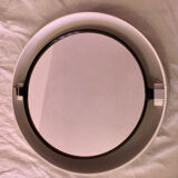 Vintage Space age 70 backlit swivel round mirror 61cm