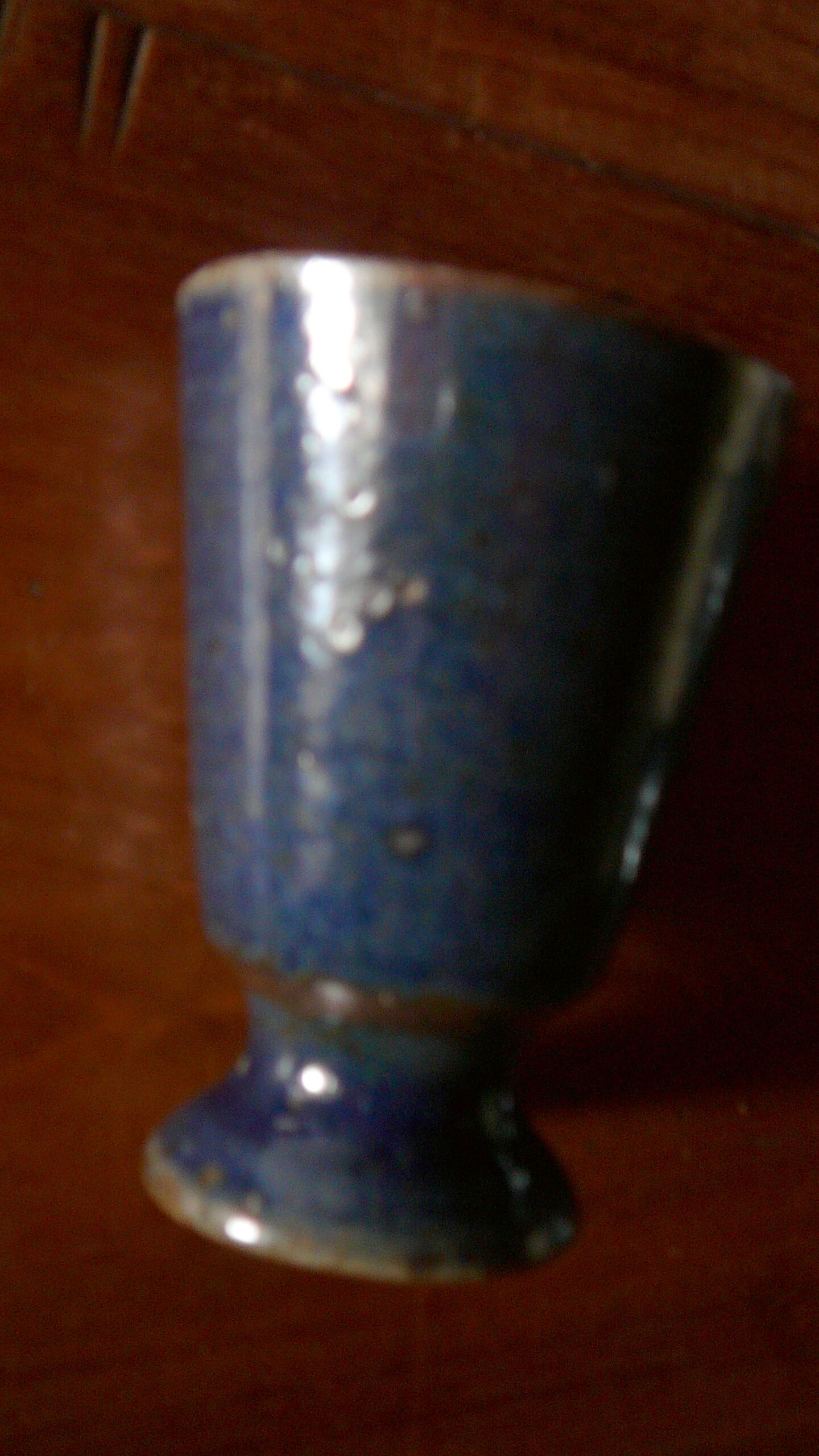 Set of 6 mazagrans Blue ceramic
