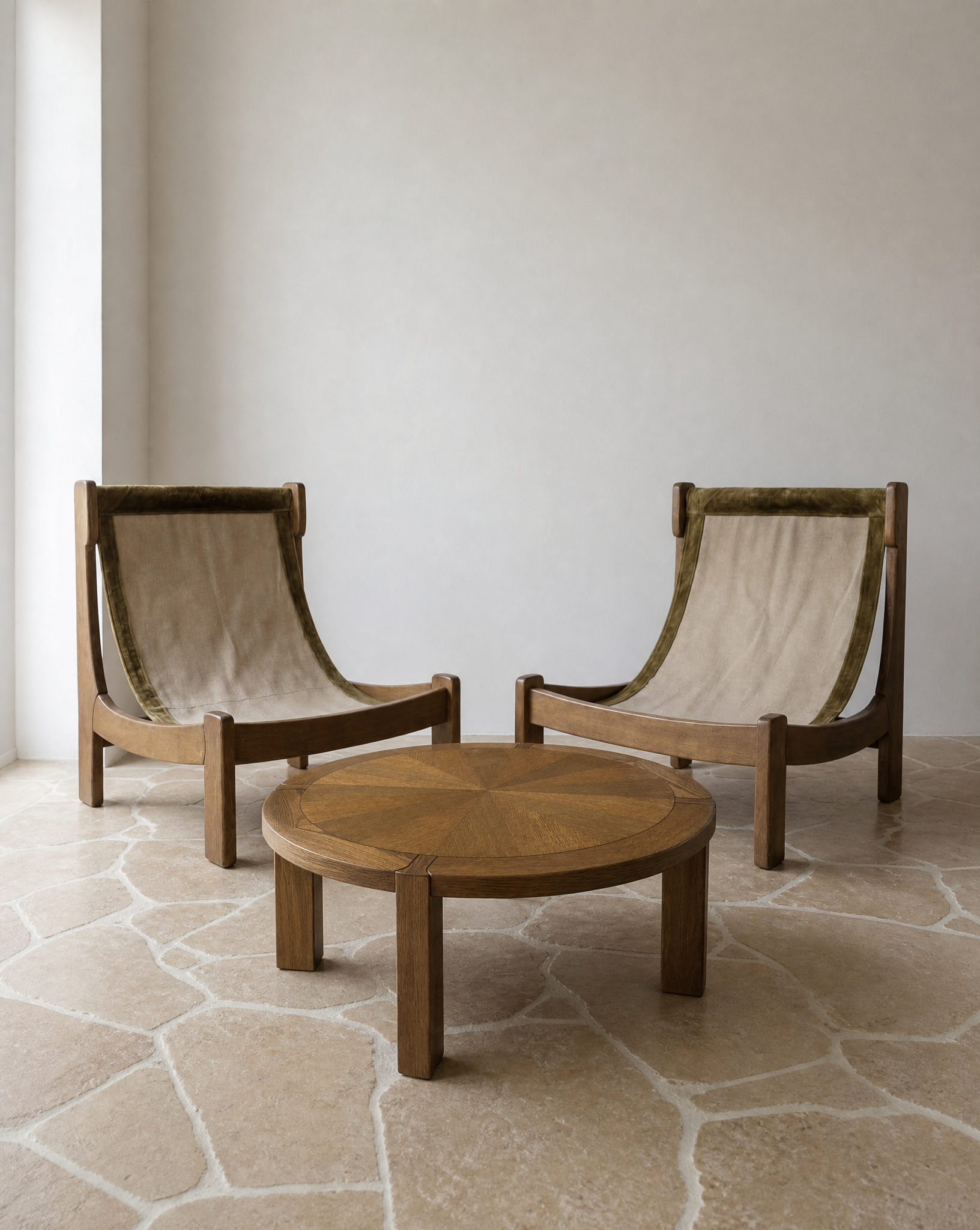 Table basse ronde - Circa 1960