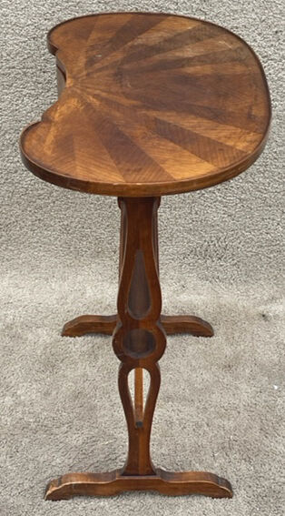 Kidney pedestal table