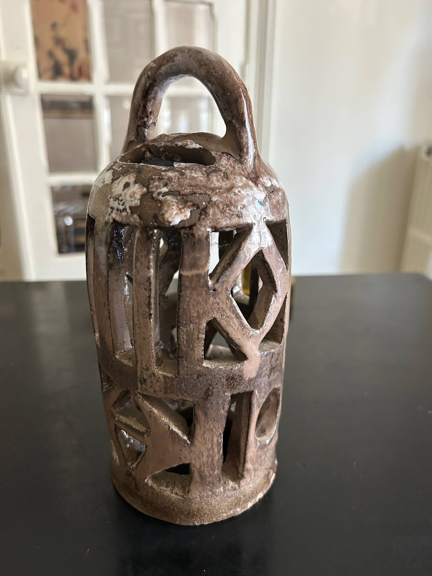 openwork ceramic lamp