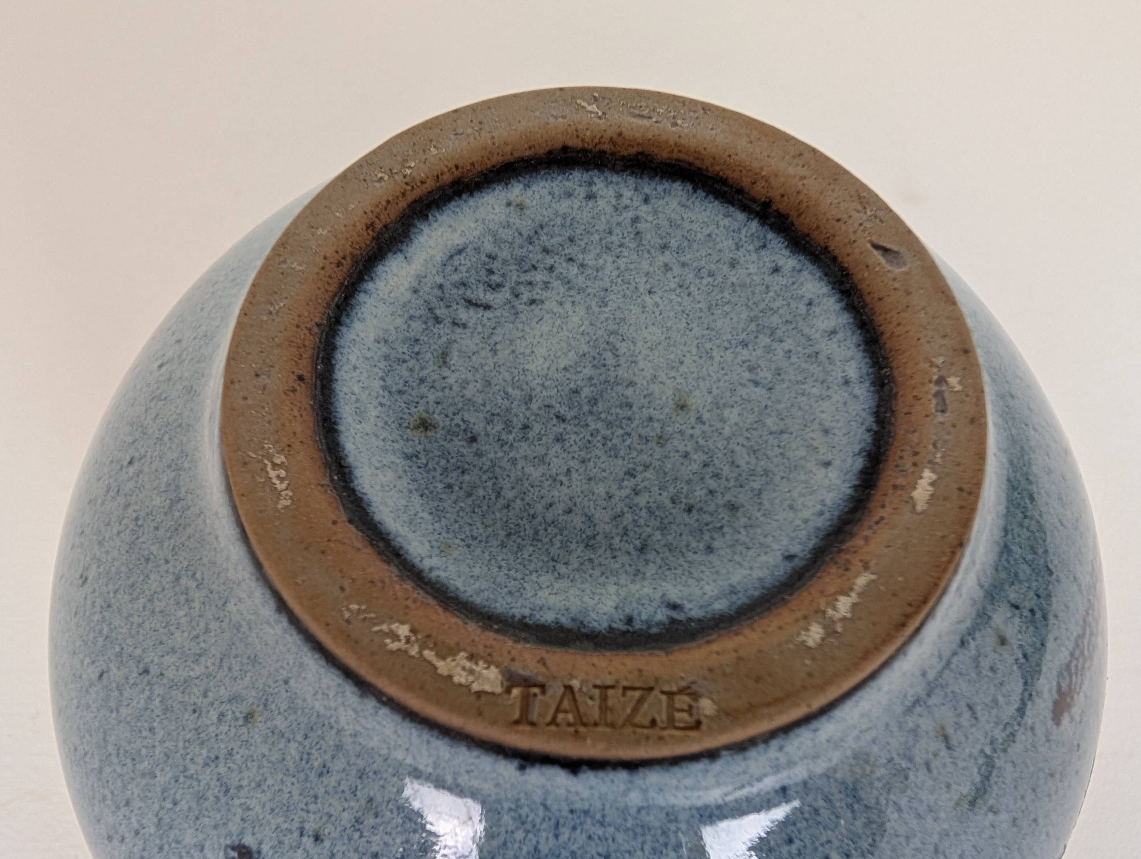 Taizé stoneware ball vase
