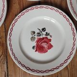 Lot n°2 de 6 assiettes à dessert Germaine de Badonviller