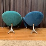 Paire de fauteuils Papageno conçus par Jan Armgardt, Leolux, Pays-Bas, années 1990