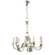 Vintage chandelier 8 lights – provenance Baguès Paris – lacquered metal & leaf decoration