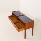 Italian mid century bedside tables, vintage nightstands, 1960s