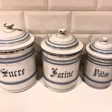 Enamelled metal kitchen pot