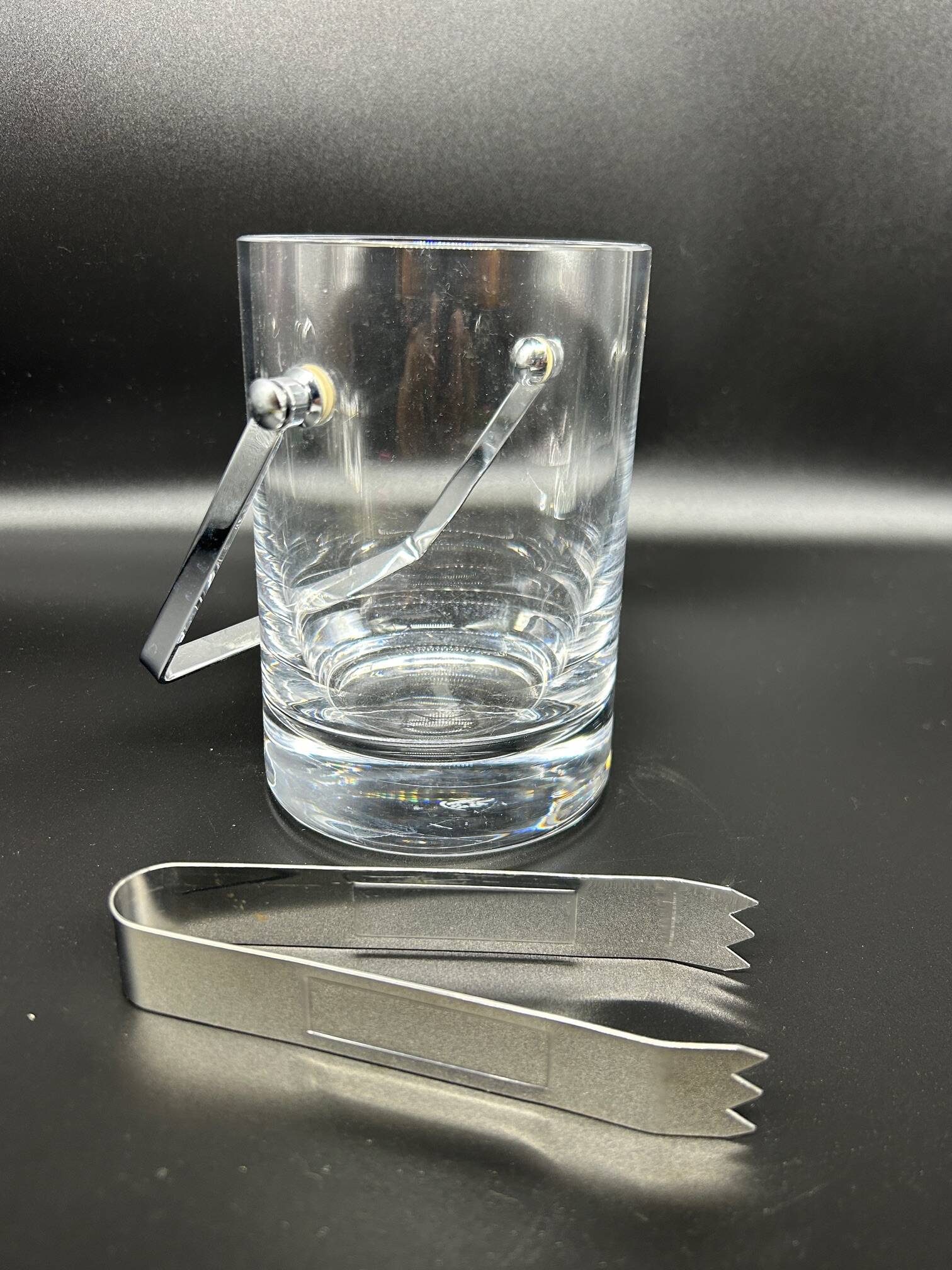 crystal ice bucket 1970