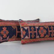 Set of 2 vintage Turkish cushion covers 25x61 cm