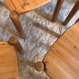 Set of 4 solid pine chairs by Rainer Daumiller, Germany 1960