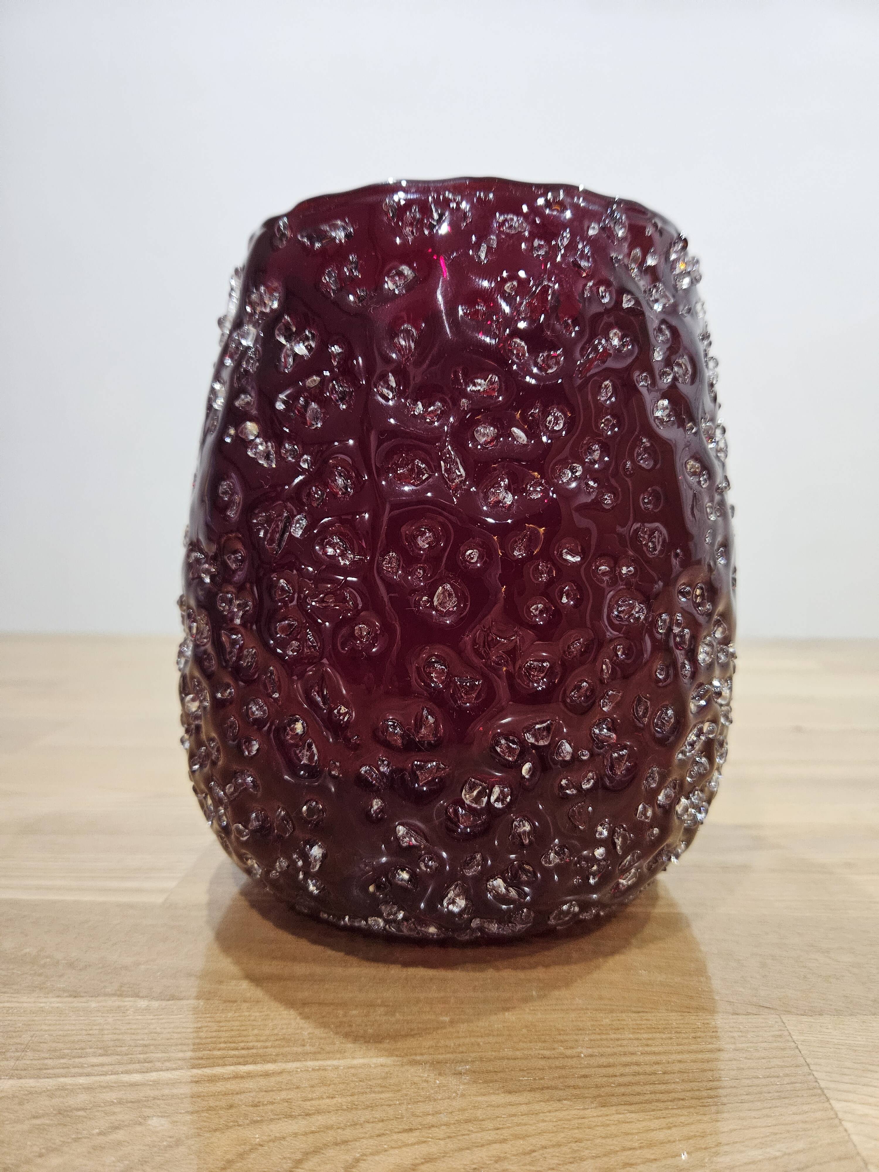 Exclusive Villeroy & Boch Lantern/Candle Holder "ICE" – Ruby Red