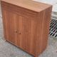 1980s Scandinavian wooden shoe storage cabinet dresser