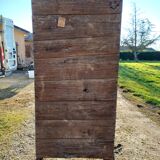Armoire 2 portes , 1 tiroir chéne 19 éme
