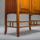 Art Nouveau cabinet with mirror, 1890s