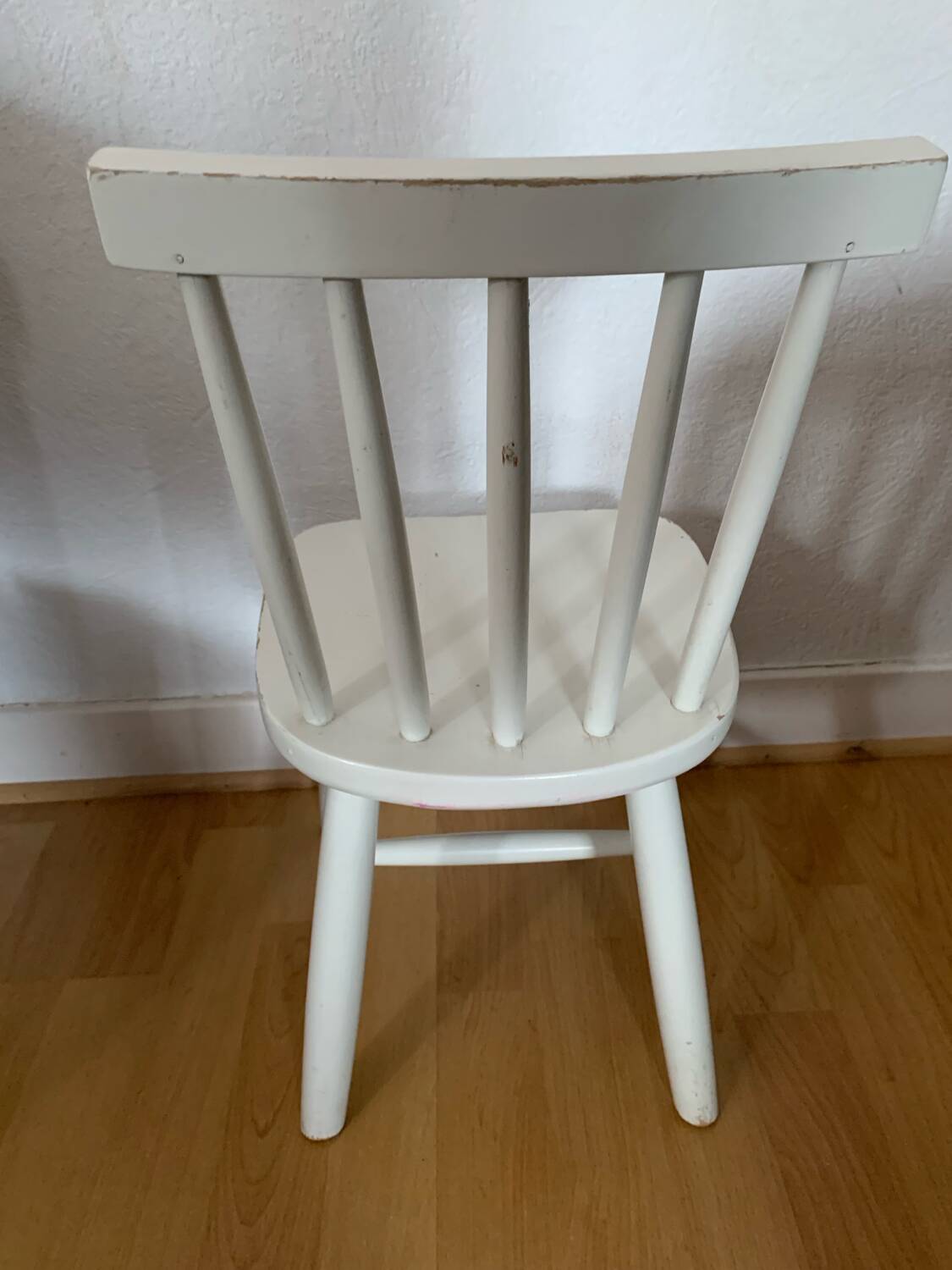 White vintage children's chair