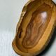 Handcrafted solid olive wood bowl 20 cm – Organic freeform shape