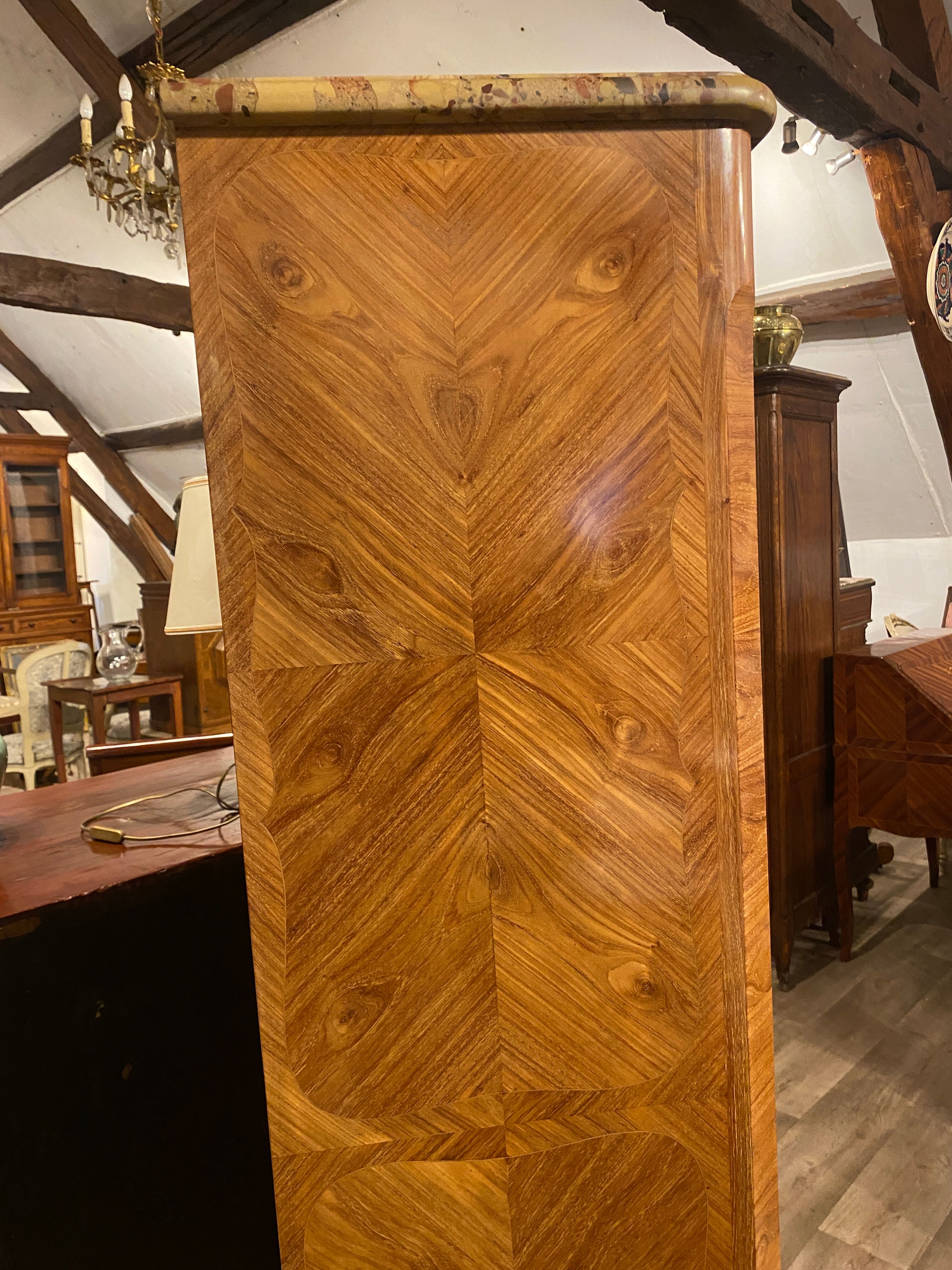 Semainier in rosewood veneer style louis XV Louis XVI